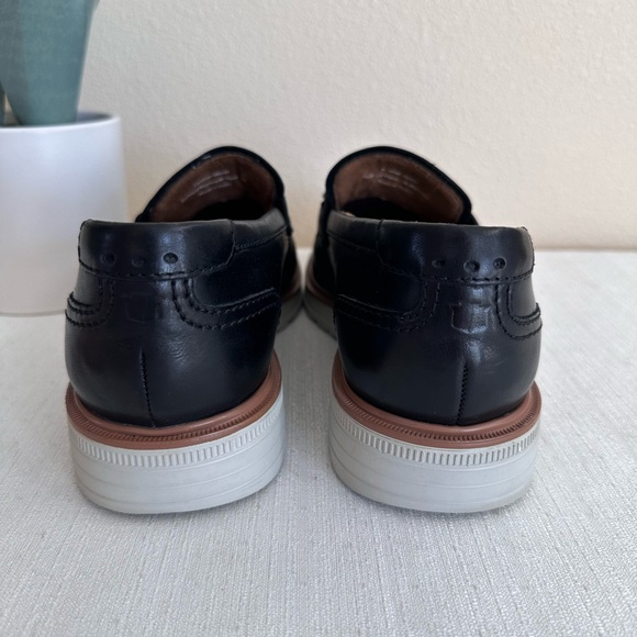 Florsheim Black Leather Memory Foam Comfortech Casual Loafers Men’s 7M - Picture 9 of 14